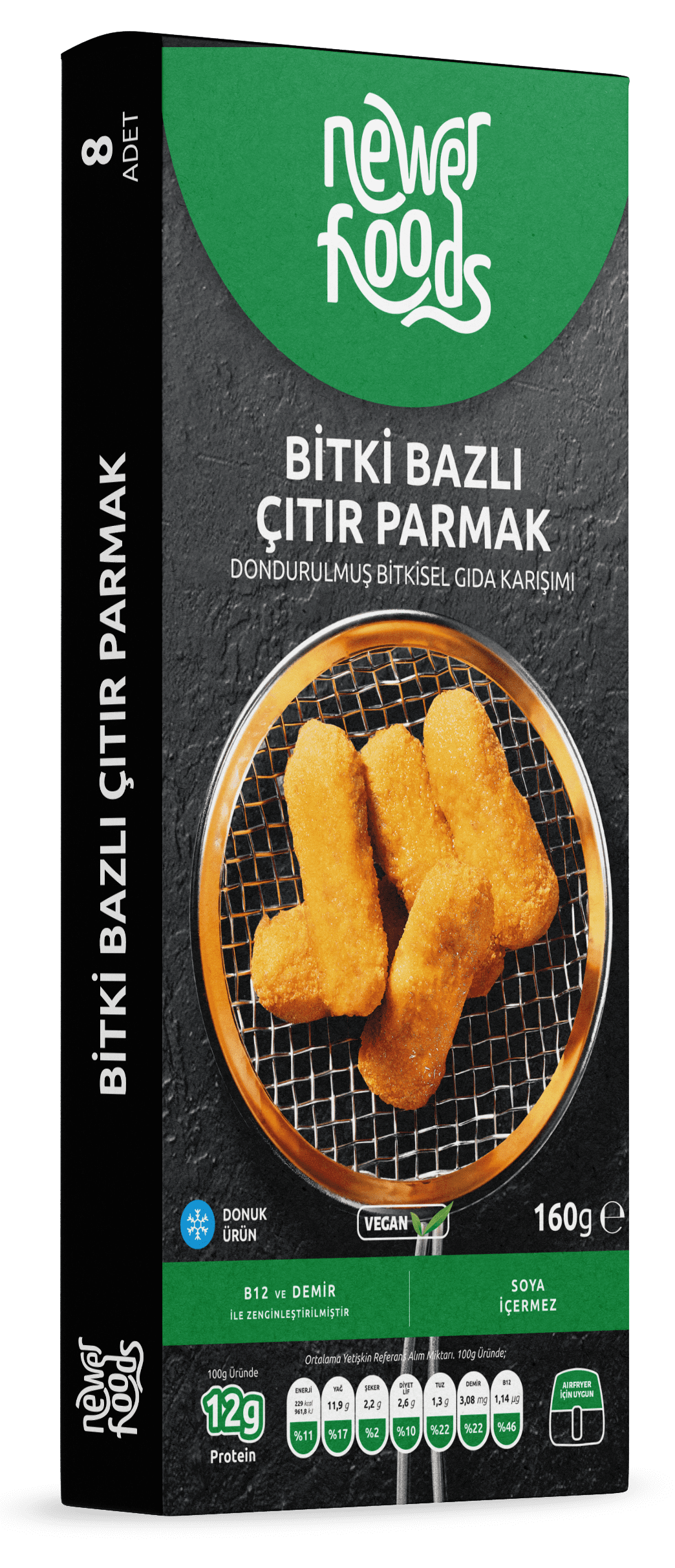 Newer Foods Çıtır Parmak Mockup