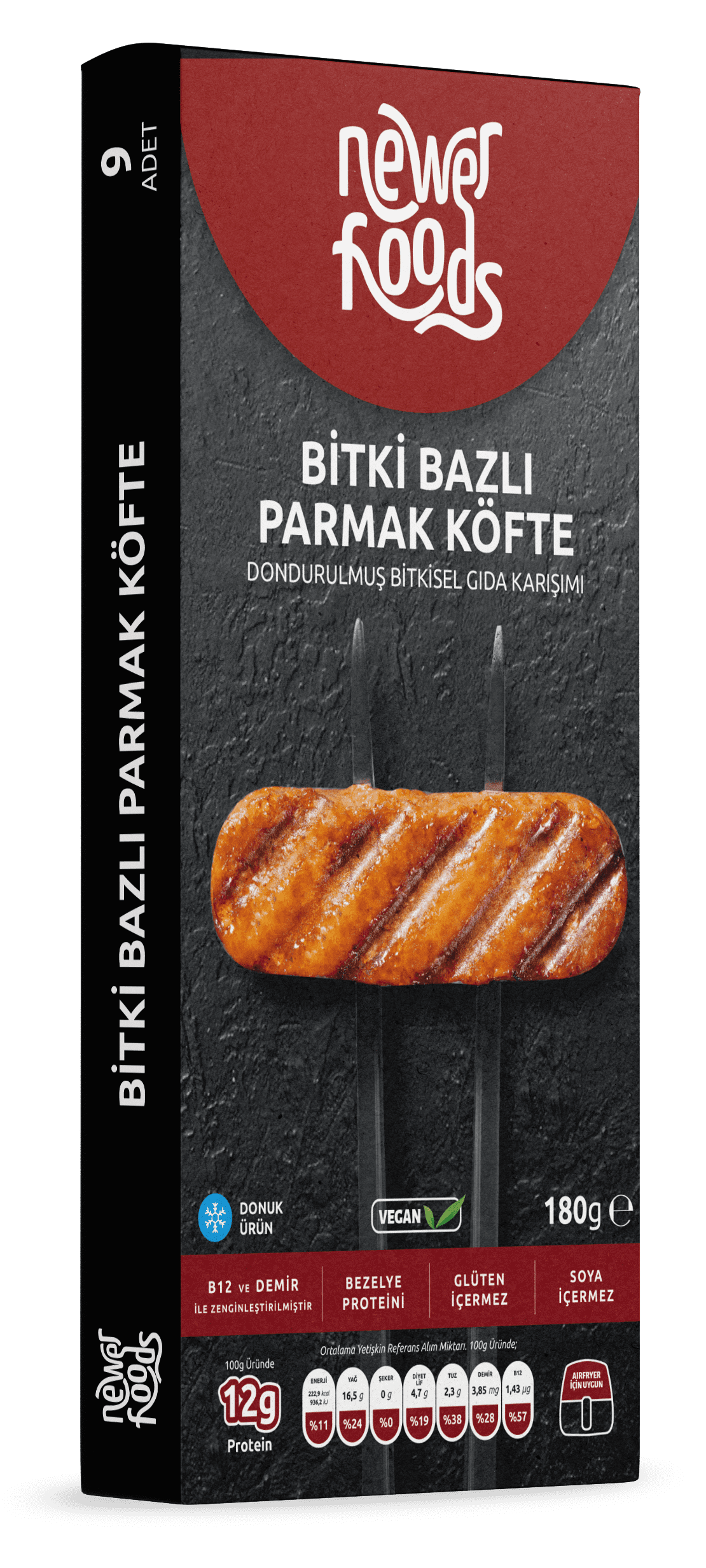 Newer Foods Bitki Bazlı Parmak Köfte Mockup