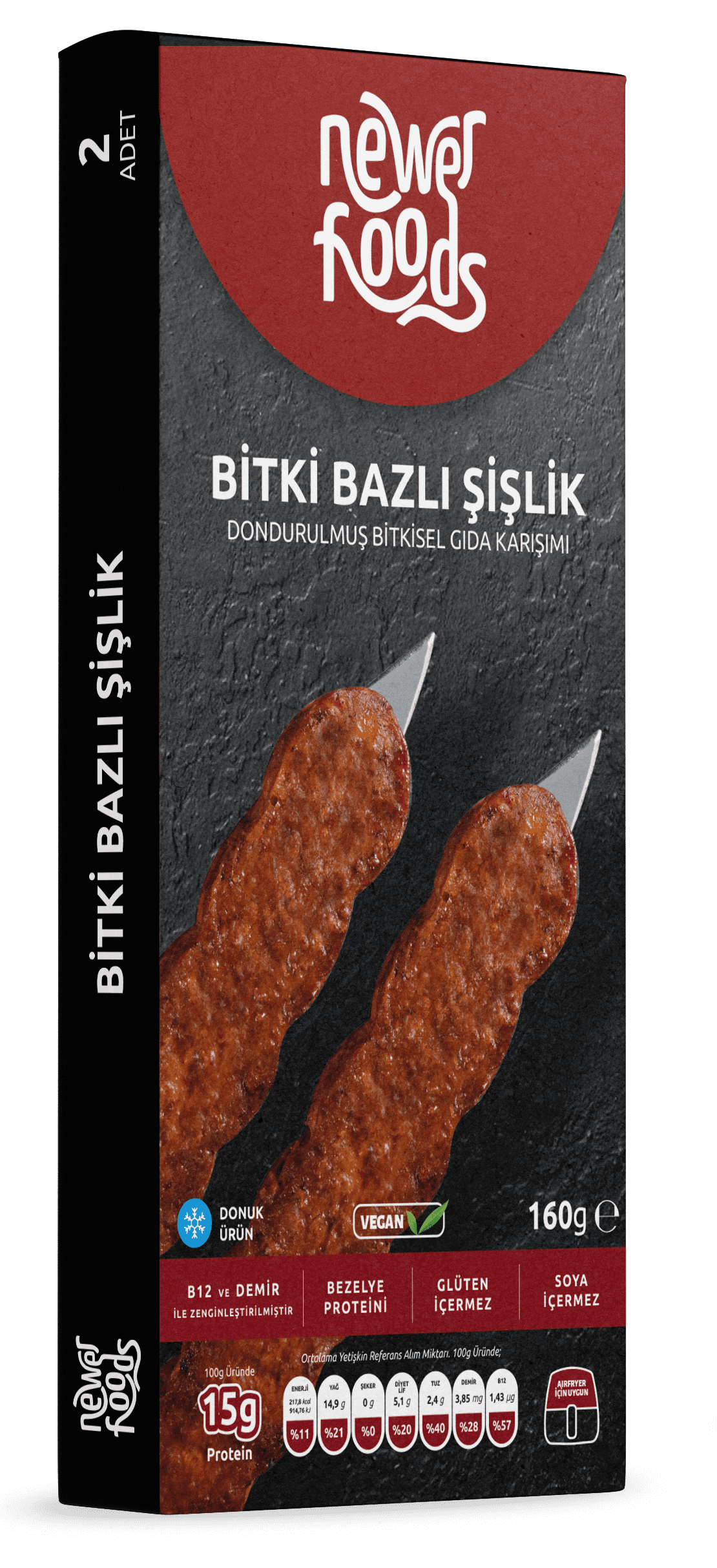 Newer Foods Bitki Bazlı Kebap Mockup
